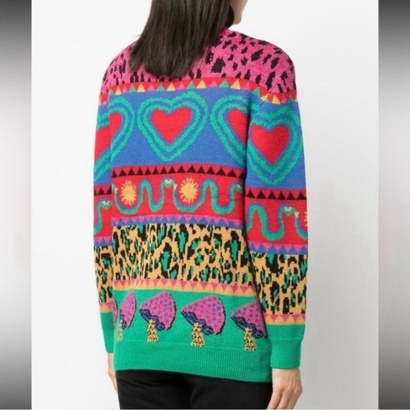 Farm Rio GRAPHIC ELEMENTS AINIKA SWEATER multicolored size M - Picture 4 of 11